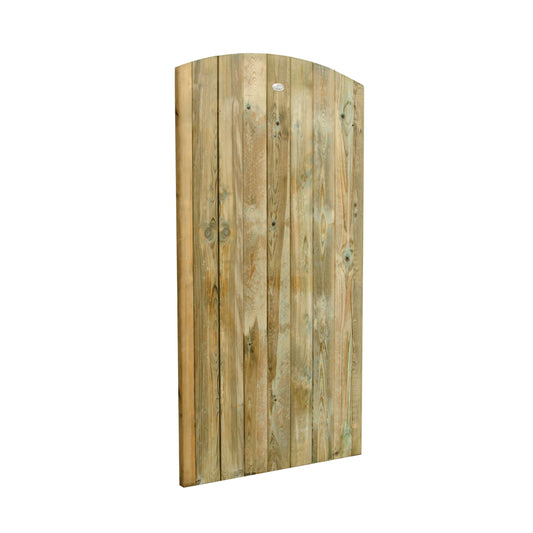 Forest Garden Pressure Treated Curved Top Timber Gate - 900 x 1800mm