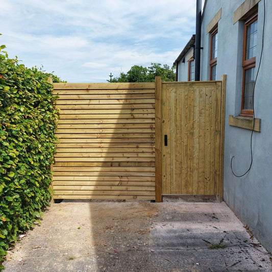 Framed Ledged & Braced Flat Top Timber Gate - 915 x 1829mm