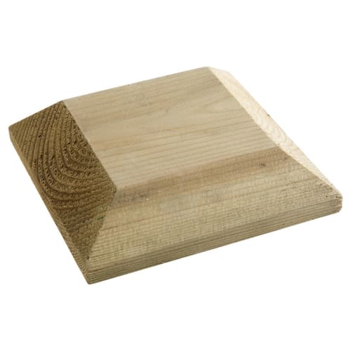Green Deck Post Flat Cap - 128 x 128 x 44mm