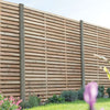Venetian Hit & Miss Double Slatted Panel - 1800 x 1800mm - 6 x 6ft