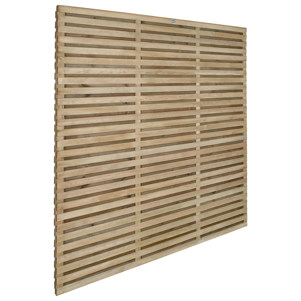 Venetian Hit & Miss Double Slatted Panel - 1800 x 1800mm - 6 x 6ft