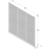Venetian Hit & Miss Double Slatted Panel - 1800 x 1800mm - 6 x 6ft