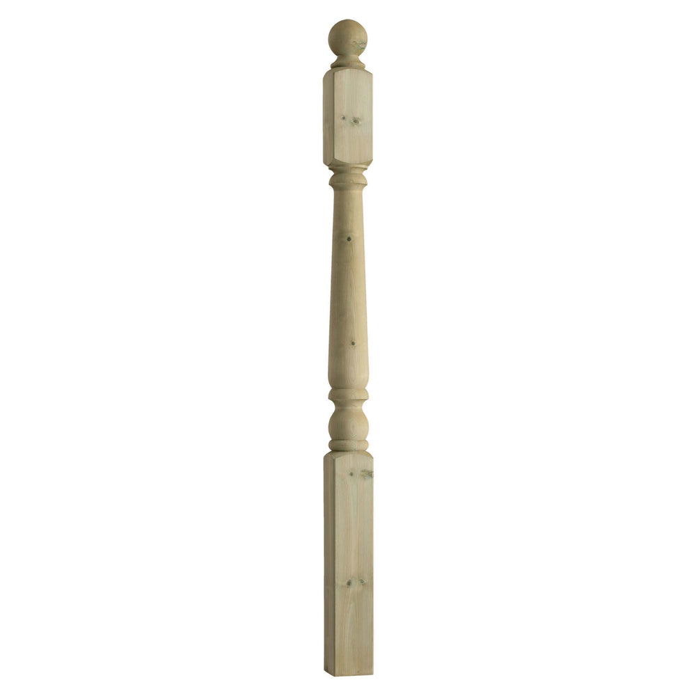 Colonial Deck Post with Cap - 82 x 82 x 1200mm