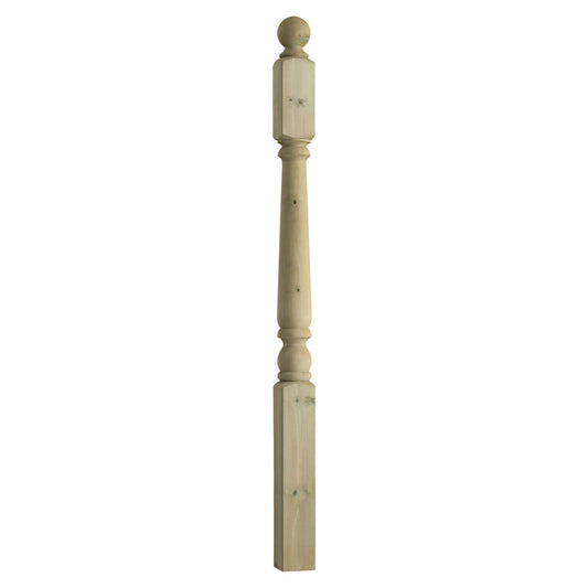 Colonial Deck Post with Cap - 82 x 82 x 1200mm