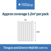 Cheshire Mouldings Tongue & Groove MDF Wall Panel Kit - 1 x 1.2m