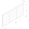 Dip Treated Larchlap Heritage Overlap Panel - 1.83 x 0.9m (6 x 3ft approx)