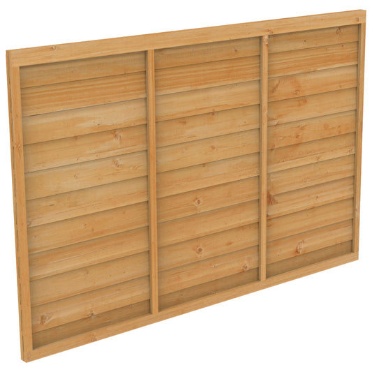 Dip Treated Larchlap Heritage Overlap Panel - 1.83 x 1.2m (6 x 4ft approx)