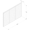 Dip Treated Larchlap Heritage Overlap Panel - 1.83 x 1.2m (6 x 4ft approx)