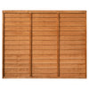 Dip Treated Larchlap Heritage Overlap Panel - 1.83 x 1.5m (6 x 5ft approx)
