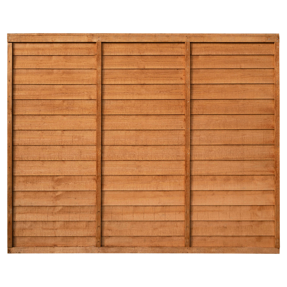 Dip Treated Larchlap Heritage Overlap Panel - 1.83 x 1.5m (6 x 5ft approx)
