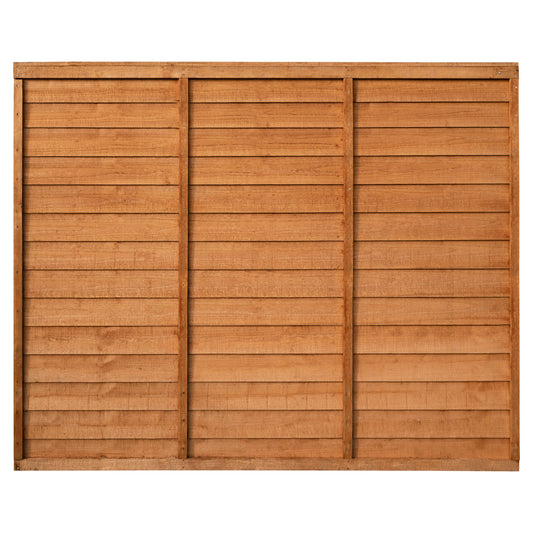 Dip Treated Larchlap Heritage Overlap Panel - 1.83 x 1.5m (6 x 5ft approx)