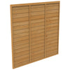 Dip Treated Larchlap Heritage Overlap Panel - 1.83 x 1.8m (6 x 6ft approx)