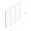 Dip Treated Larchlap Heritage Overlap Panel - 1.83 x 1.8m (6 x 6ft approx)