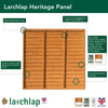 Dip Treated Larchlap Heritage Overlap Panel - 1.83 x 1.8m (6 x 6ft approx)