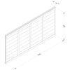 Pressure Treated Larchlap Signature Overlap Panel - 1.83 x 0.9m (6 x 3ft approx)