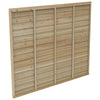 Pressure Treated Larchlap Signature Overlap Panel - 1.83 x 1.5m (6 x 5ft approx)