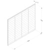 Pressure Treated Larchlap Signature Overlap Panel - 1.83 x 1.5m (6 x 5ft approx)