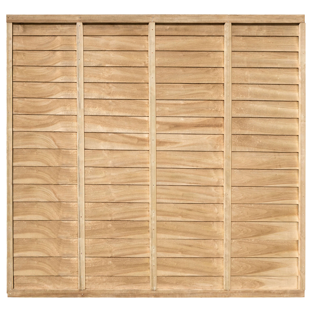Pressure Treated Larchlap Signature Overlap Panel - 1.83 x 1.8m (6 x 6ft approx)