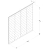 Pressure Treated Larchlap Signature Overlap Panel - 1.83 x 1.8m (6 x 6ft approx)