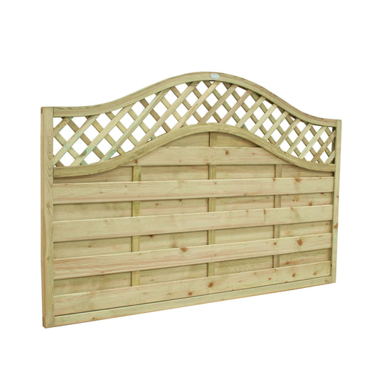 Pressure Treated Europa Prague Lattice Fence Panel - 1800 x 1200mm - 6 x 4ft