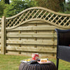 Pressure Treated Europa Prague Lattice Fence Panel - 1800 x 1200mm - 6 x 4ft