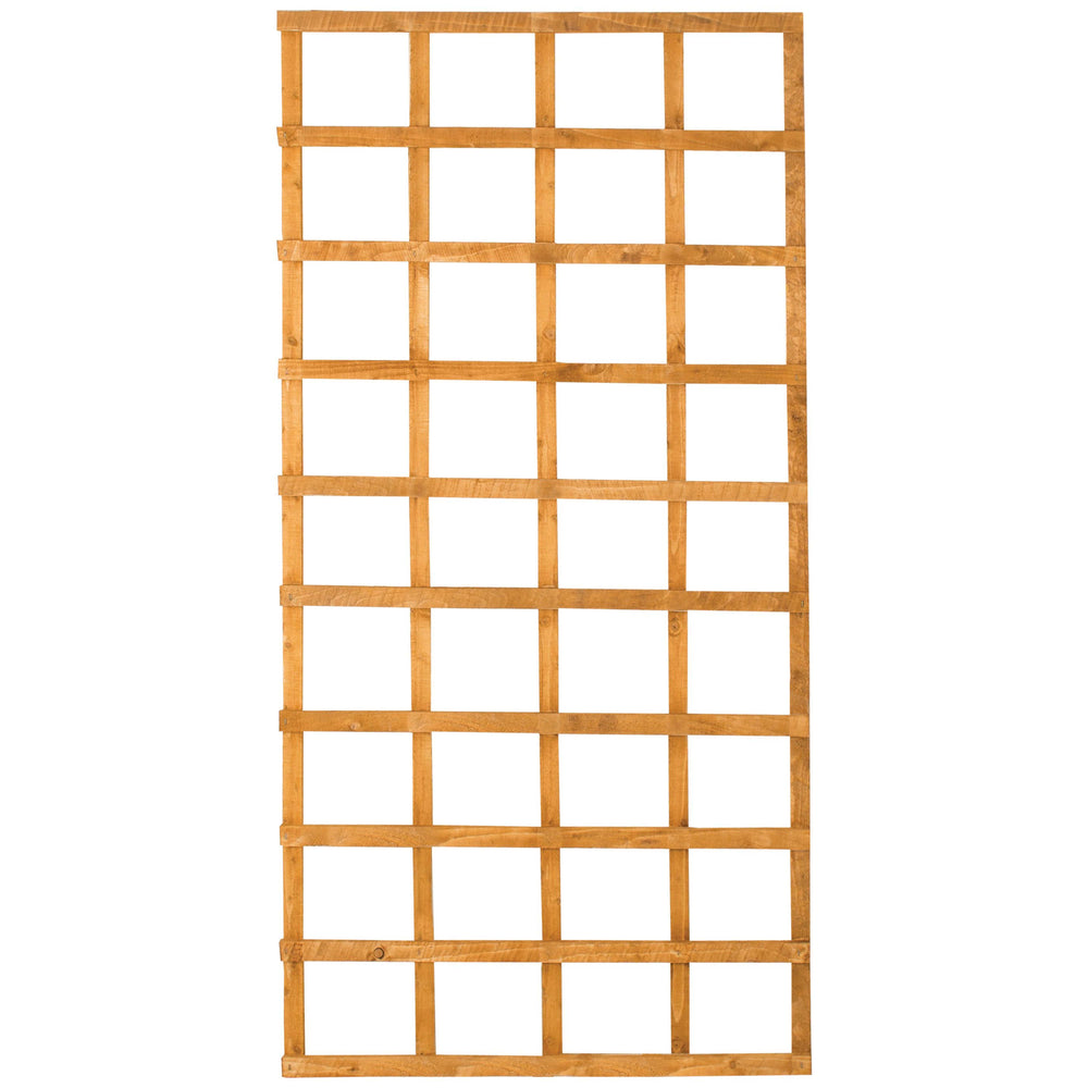 Forest Garden Fence Top Trellis Square Lattice - 1830 x 900mm