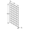 Forest Garden Fence Top Trellis Square Lattice - 1830 x 900mm