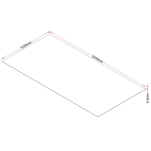Non-Structural Hardwood Plywood Sheet - 5.5 x 1220 x 2440mm