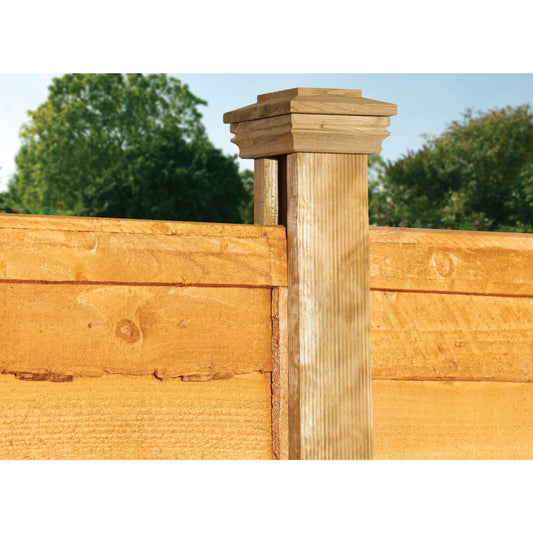 H Shaped Slotted Timber Fence Post - 90 x 90 x 2400mm